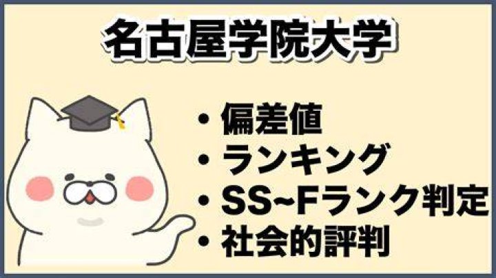 名古屋 学院 大学 偏差値を確認するポイント