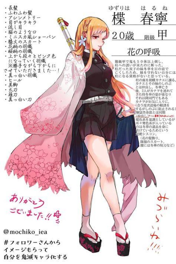 鬼滅の刃 オリキャラ 設定イメージ
